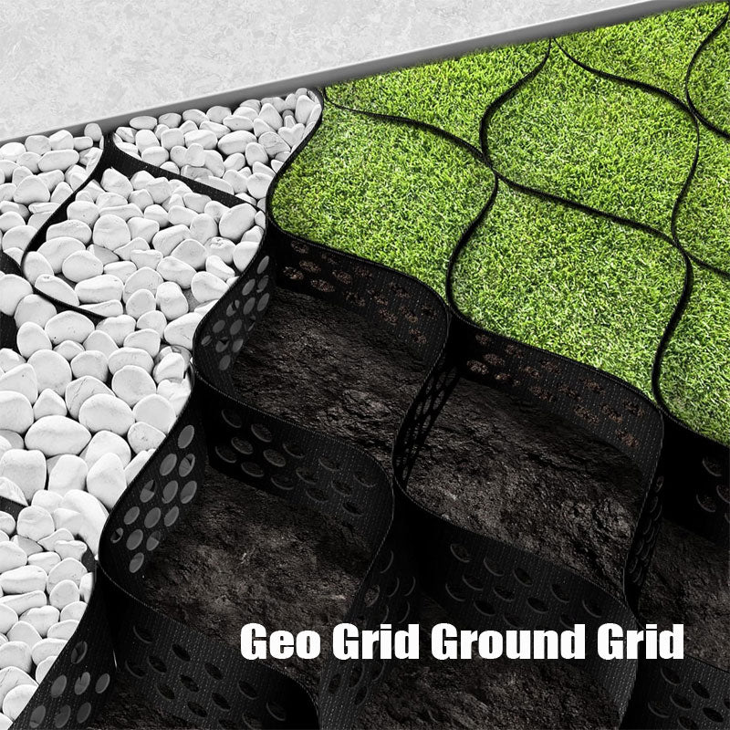 9.8x16.4ft 160 Sqft Gravel Ground Grid, 2 Inch Thick Expandable Foldable Geogrid Driveway Stabilizing Grid For Landscape Parking Lot Garden