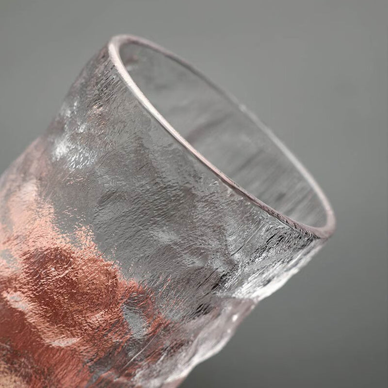 Glacier Pattern Glass Cup For Home Living Room, Drinking Cup, Hospitality Green Tea Cup Set, High-End Gray x6Glass Cup/ 250ml