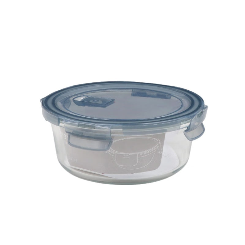 Heat-Resistant Glass Storage Box Gaopeng Tempered Glass Bowl Refrigerator Microwave Storage Bowl Lunch Box Square Lunch Box