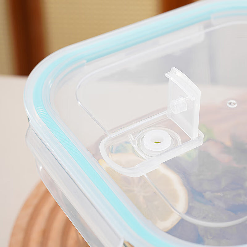 Refrigerator Crisper Glass Pickle Jar Large Capacity Microwave Sealed Jar Kimchi Pickled Pepper Chicken Feet Storage Box Rectangular 2500ml