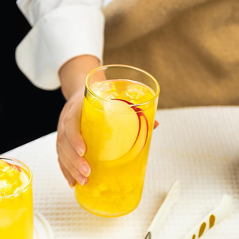 Glass Tumbler 19 oz Glasses Set of 4 Glass Cups For Water, Juice, Beer, Drinks, and Cocktails