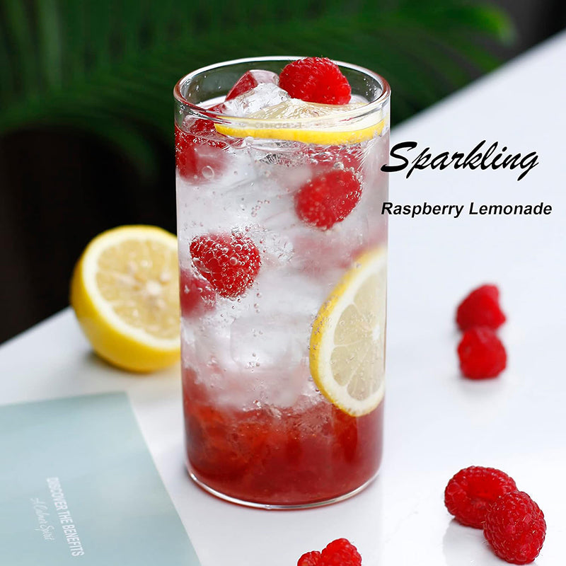 Glass Tumbler 19 oz Glasses Set of 4 Glass Cups For Water, Juice, Beer, Drinks, and Cocktails