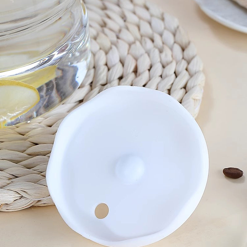 High Borosilicate Glass Water Cup Large Capacity High Temperature Resistant Kettle With Lid And Straw For Office