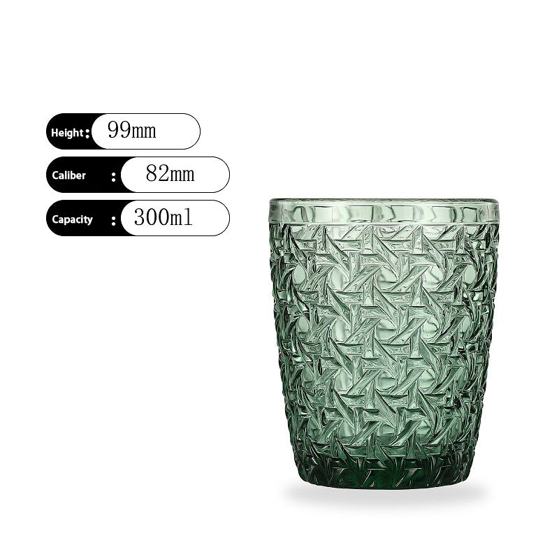 Glass Water Cup Juice Cup Beverage Dark green Beer Cup Whiskey Glass Wholesale Bar