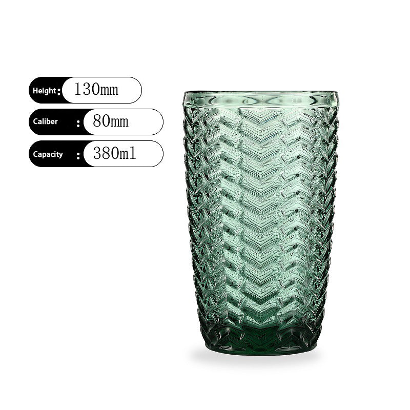 Glass Water Cup Juice Cup Beverage Dark green Beer Cup Whiskey Glass Wholesale Bar