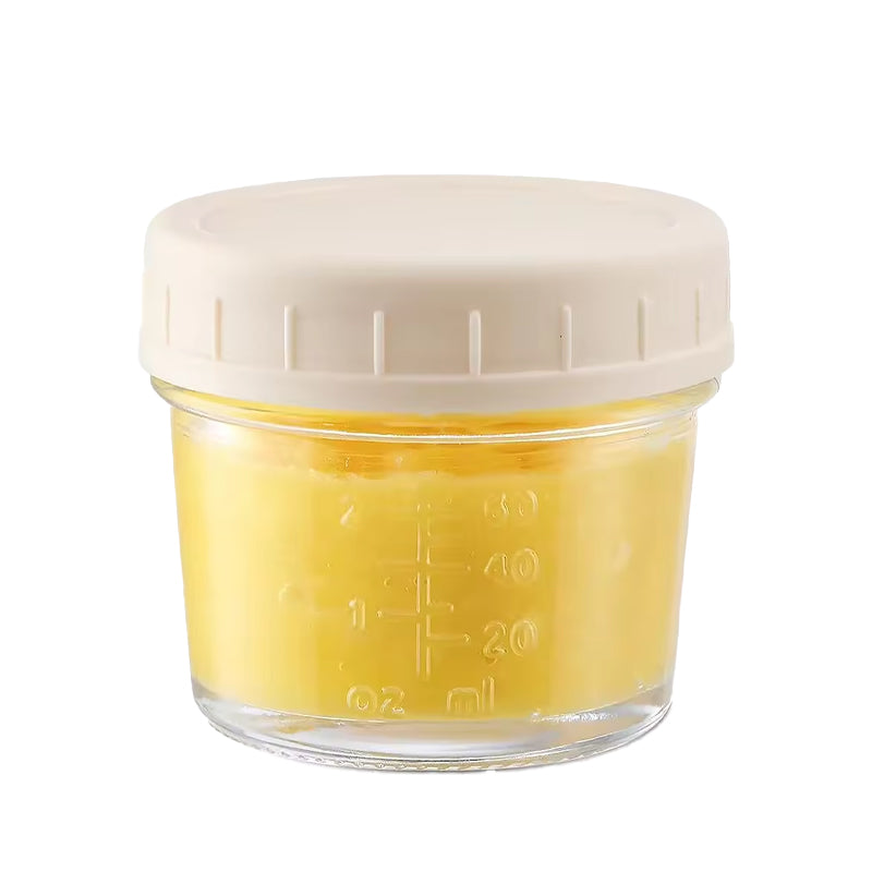 Glass Baby Food Storage Containers 4 Oz Baby Food Storage Jars With Lids, Baby Food Maker, Microwave, Dishwasher & Freezer Safe