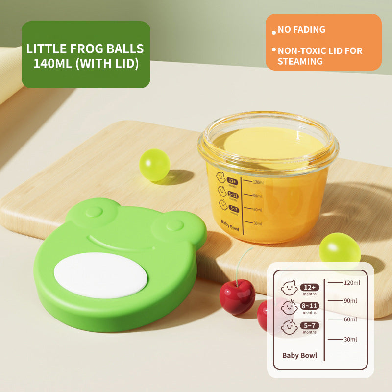 Portable Freezer Stackable Baby Food Storage High Borosilicate Glass Baby Food Containers With Silicone Lids