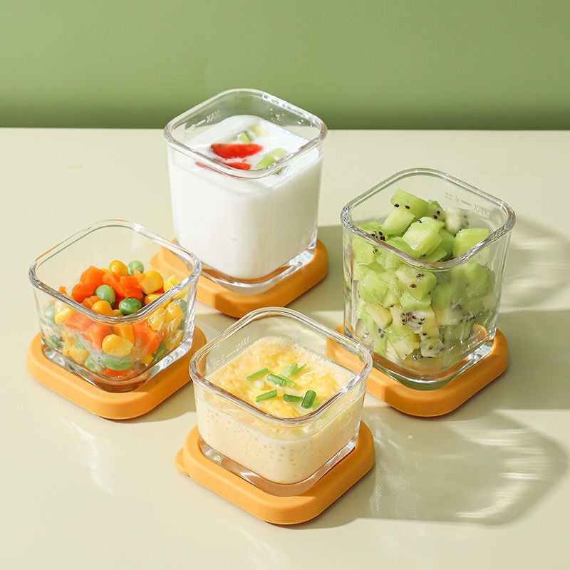 Glassware Baby Glass Containers For Food Storage With Lid Are Made Entirely Without Additives And Other Harmful Materials