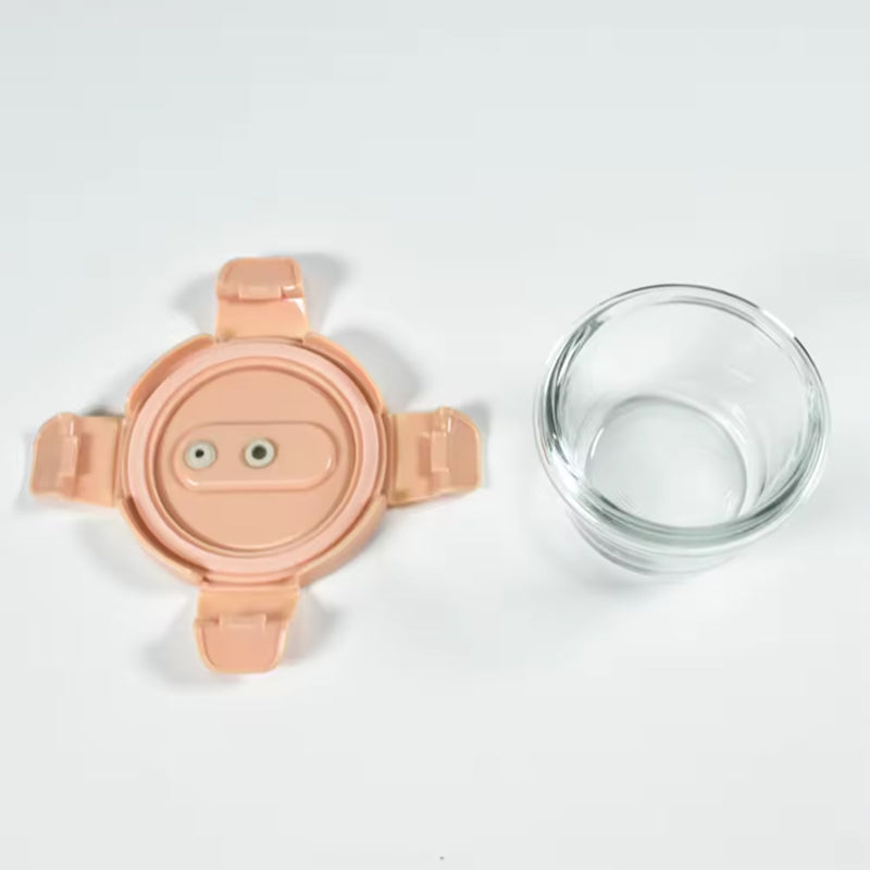 Baby Mini Oven Safe Glass Food Storage Container Set For Baby Use And Bpa Free Lid Container