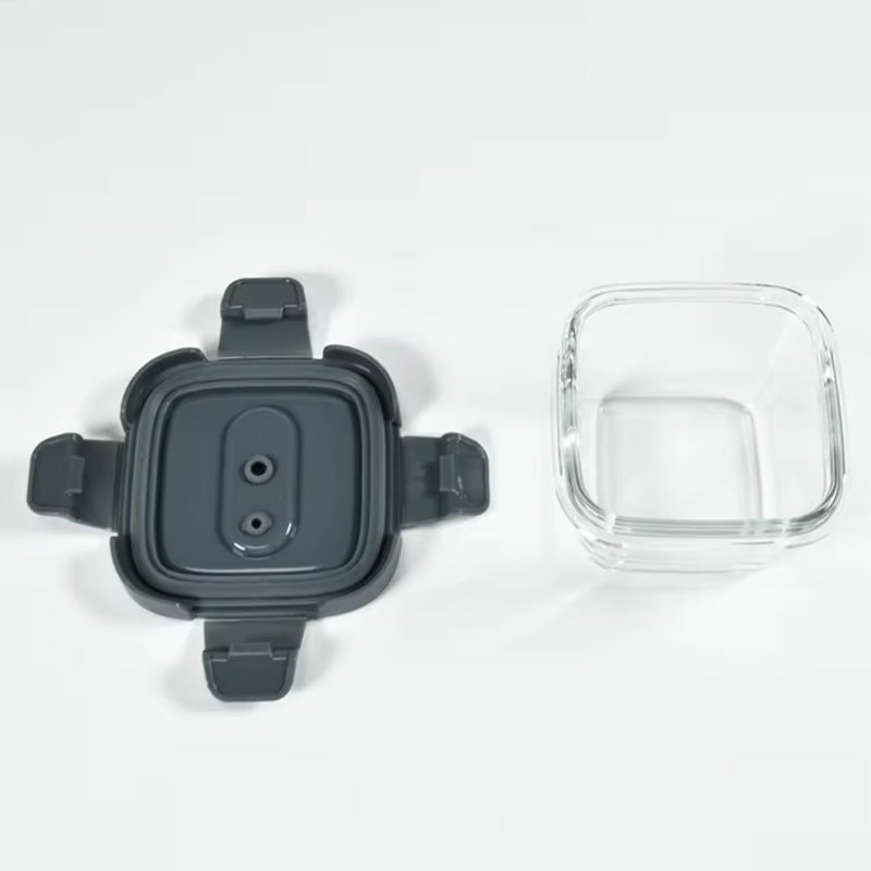 Baby Mini Oven Safe Glass Food Storage Container Set For Baby Use And Bpa Free Lid Container