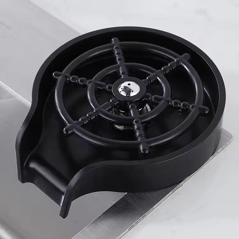 High Pressure Automatic Black Cup Washer Bar Accessories Oem Bottle Cleaner For Kitchen Sinks Automatic Washing Cup Washer