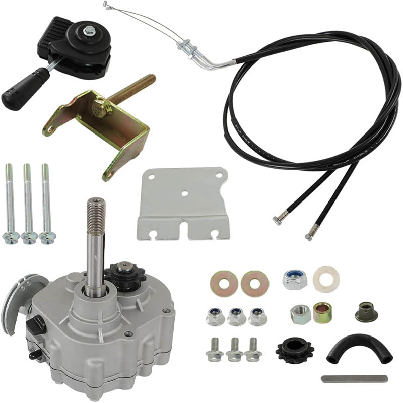 Go Kart Forward Reverse Gear Box Kit for 2HP-13HP Engine 30 Series 2300rpm Torque Converter 35 Chain 12T and 40/41 Chain