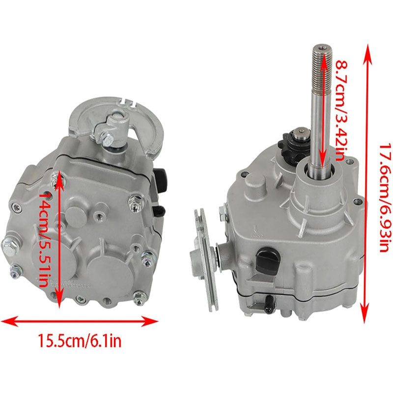 Go Kart Forward Reverse Gearbox Kit Replacement for 2HP-13HP Engine 4 Stroke 30 Series Torque Converter 35 Chain Go Karts Accessories
