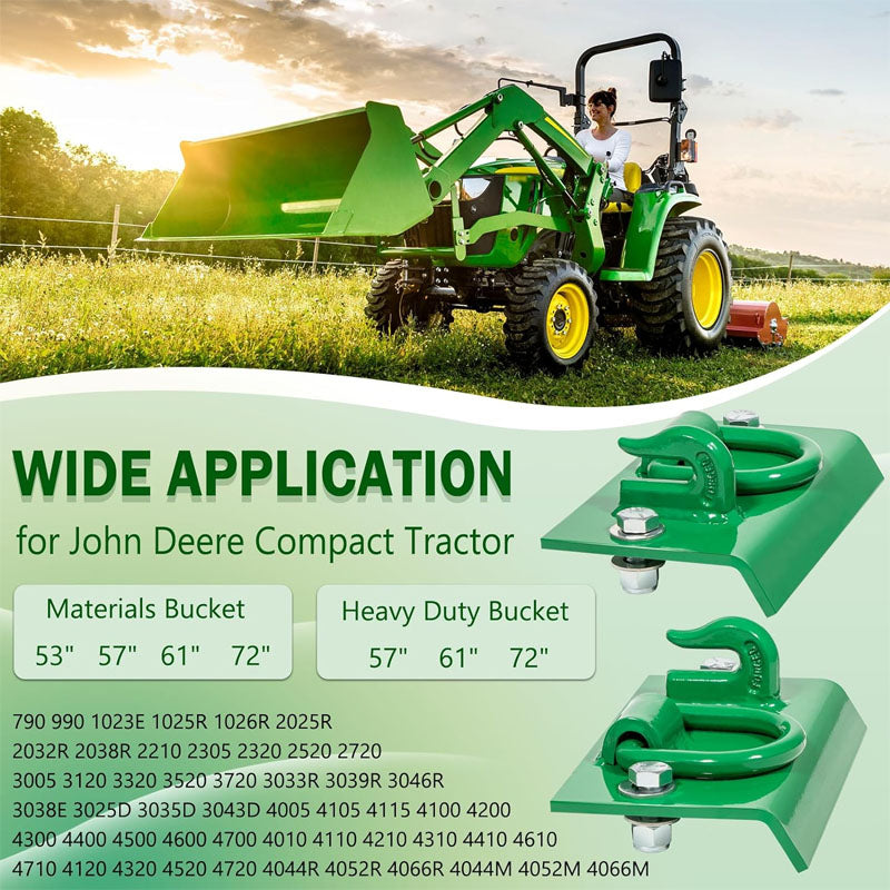 Grab Hooks Heavy Duty Bolt on Tractor Grab Hooks 1/4" Bolt on Grab Hooks for Tractor Bucket RV