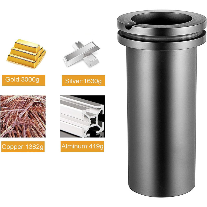 1kg Graphite Crucible High Purity Melting Gold Silver Copper Furnace Casting Mould Melt Jewelry Casting Tools