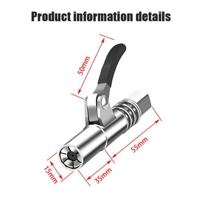 Grease Gun Nozzle, Oiling Coupler, Stainless Steel Accessories