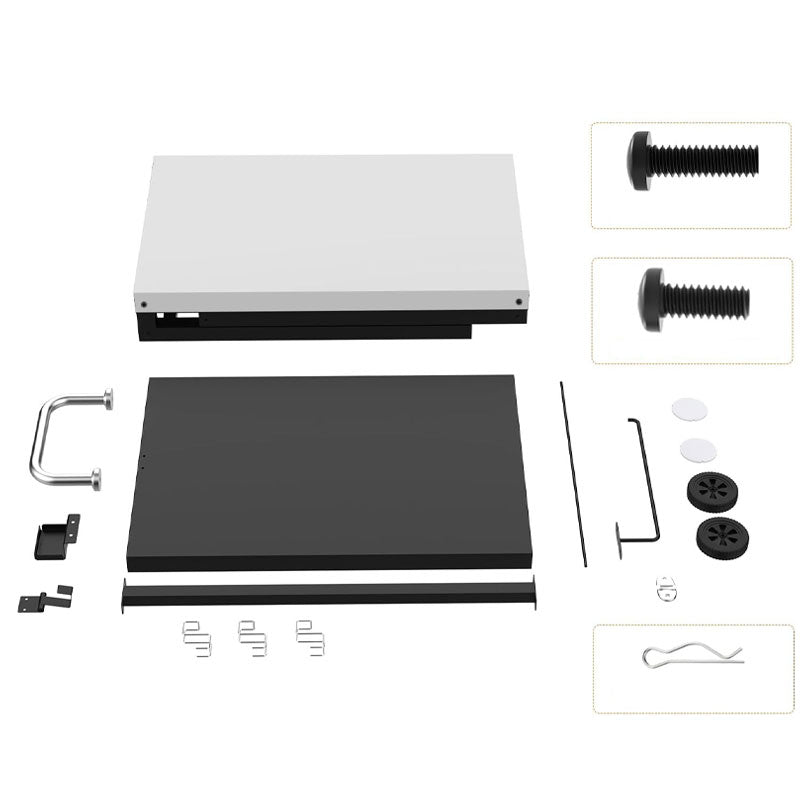 Grill Cart, Movable Cooking Cart With 3 Hooks And Side Handles