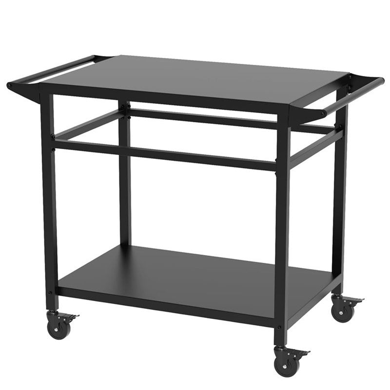 Dual Portable Barbecue Cart, Outdoor Camping Food Cart Grill