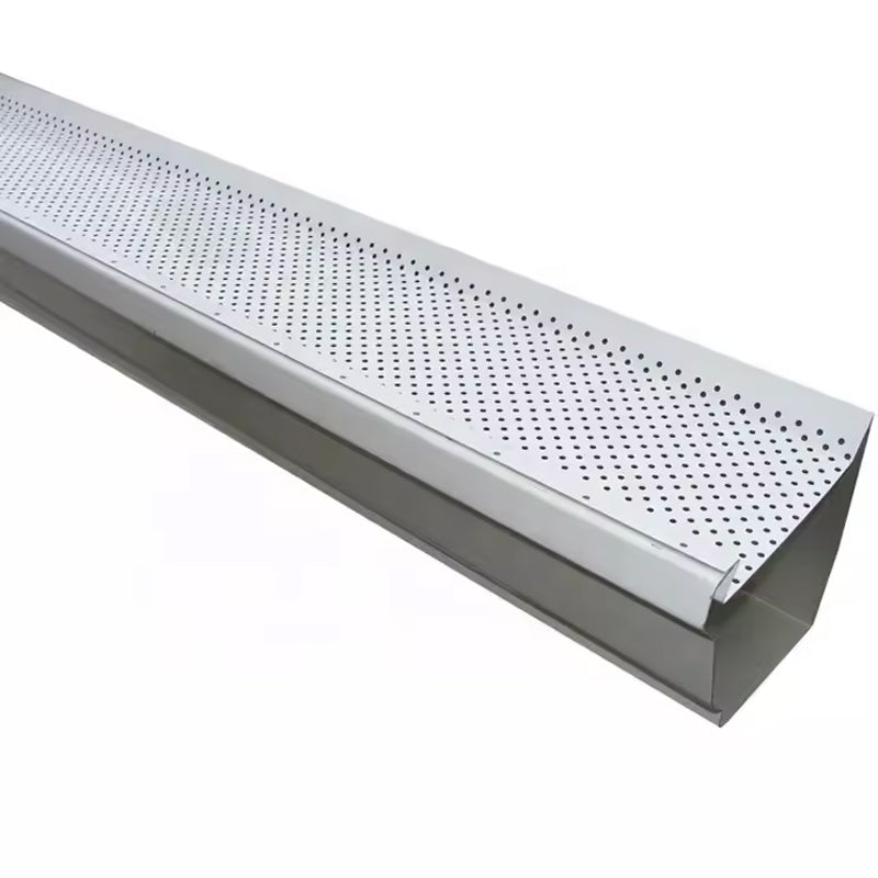 5 Inch Wide Aluminum Leaf Guard Gutter Metal Guards 4 Feet Long 13 Pcs 52 Ft Total Length 0.019'' Thick