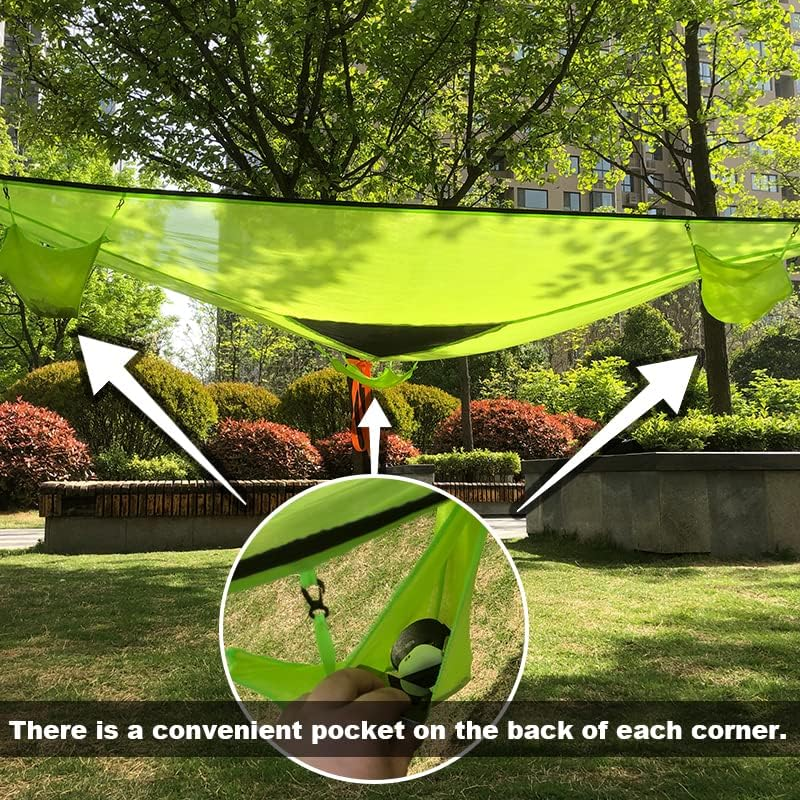 Hanging Tent Hammock Triangle Outdoor Multi-Person Mesh Hanging Bed Easy To Install Nap Picnic Flowering Family Travel Supplies