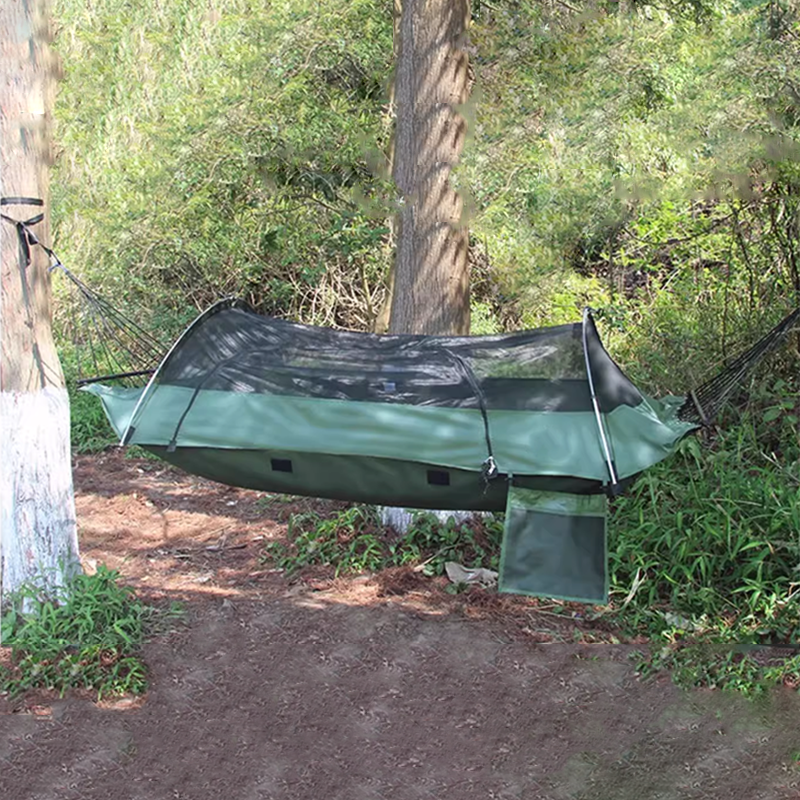 Hanging Tent Hammock Outdoor Adult Thick Anti-Rollover Tent Camping Anti-Mosquito Sunshade Double Swing With Mosquito Net Ultra-Light Drop Bed