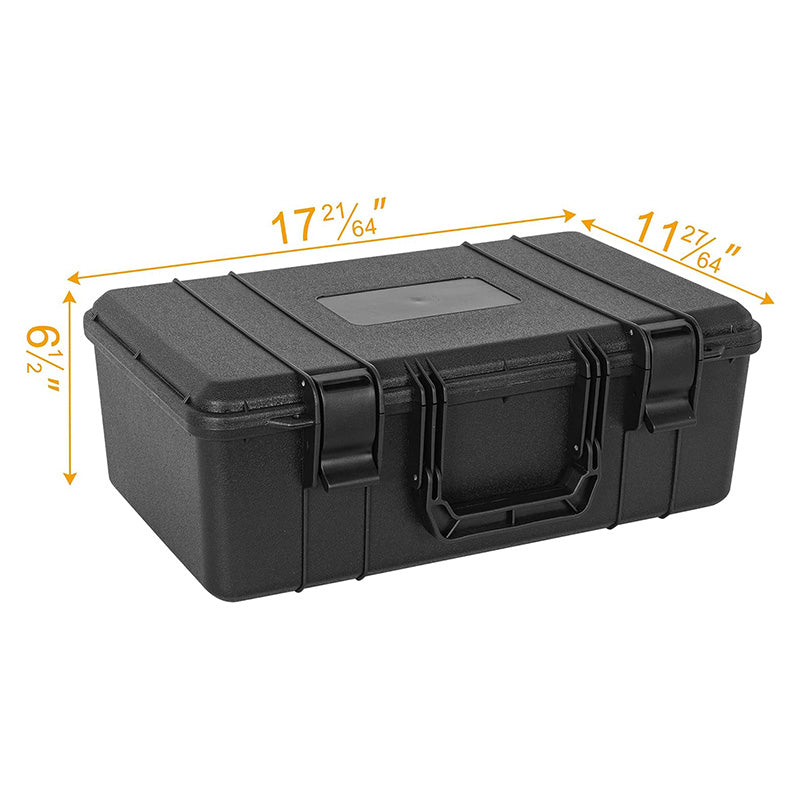 Anti-fall 17" x 10" x 5.9" Tool Safety Box for Travel Outing Handheld Portable Storage Case Hard Box Waterproof Hard Case for Microphone,Drones, Camera