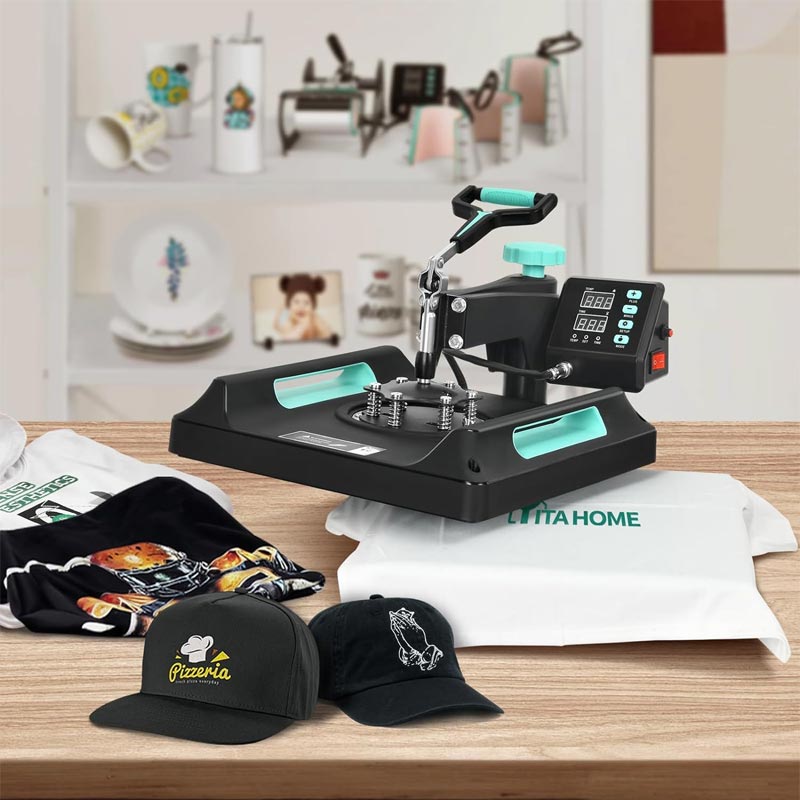 8 In 1 Heat Transfer Machine Multifunctional Heat Transfer Machine, Green