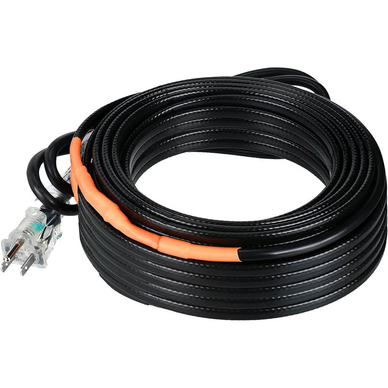 100 Ft Heating Cables Snow Deicing Heating Cable 120V 7.5Watts/Ft for Pipes Freeze Protection