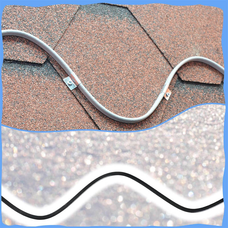 100 Ft Heating Cables Snow Deicing Heating Cable 120V 7.5Watts/Ft for Pipes Freeze Protection