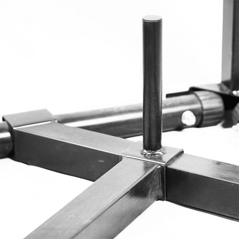 2-In-1 Foldable Steel Gym Stand Cast Iron Boxing Punching Bag Stand With Sanda Hanging Home Pull-Up Gym Stand