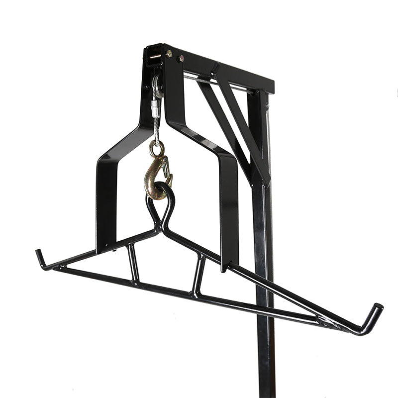 2" Hitch Game Hoist 600LB Hunting Deer Hoist Truck Hitch Deer Hoist with Winch Lift Gambrel Set