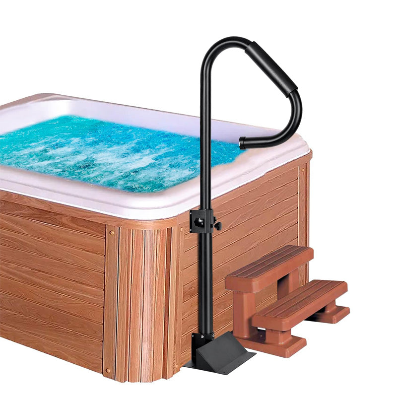 38" - 58" Adjustable Height Hot Tub Grab Bar With 360 Degree Swivel Option For Indoor And Outdoor Use