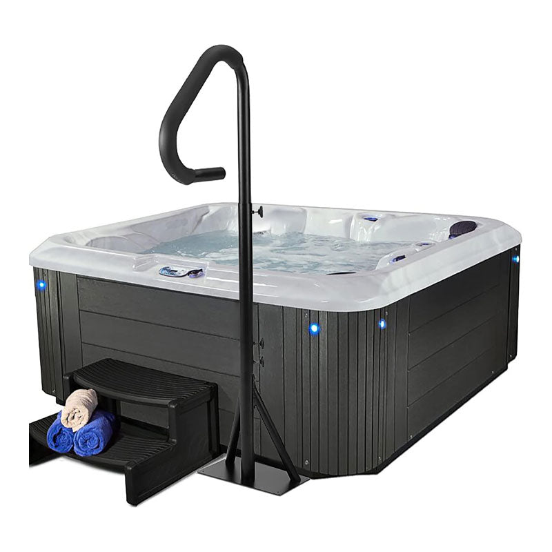 Hot Tub Grab Bars, Adjustable Height 63 Inch Sliding Base Under Spa Step Hot Tub Grab Bars For Indoor And Outdoor Use