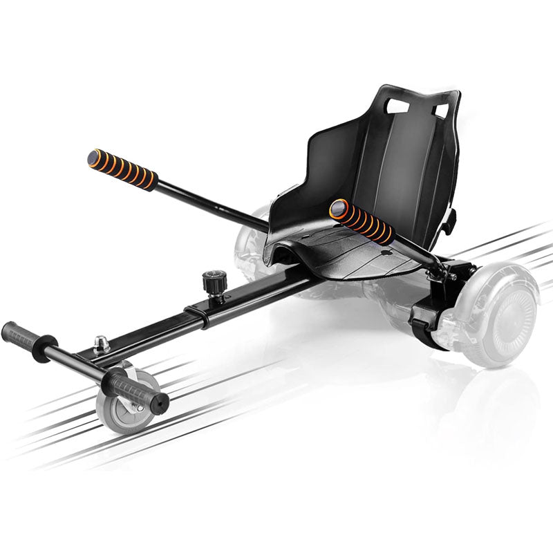 Hoverboard Seat Attachment for 6.5" 8" 10" into Self Balancing Scooter Grips Control Adjustable Frame Length and 220 LBS Load Capacity