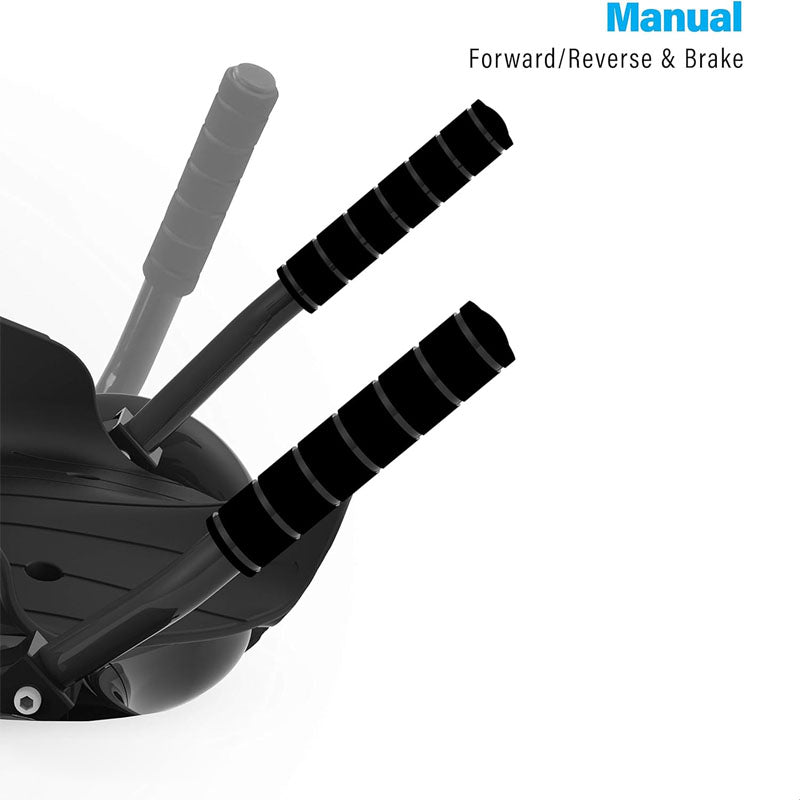 Hoverboard Seat Attachment Compatible with All 6.5" & 8" Hoverboards Hand-Operated Rear Wheel Control Adjustable Frame Easy Install