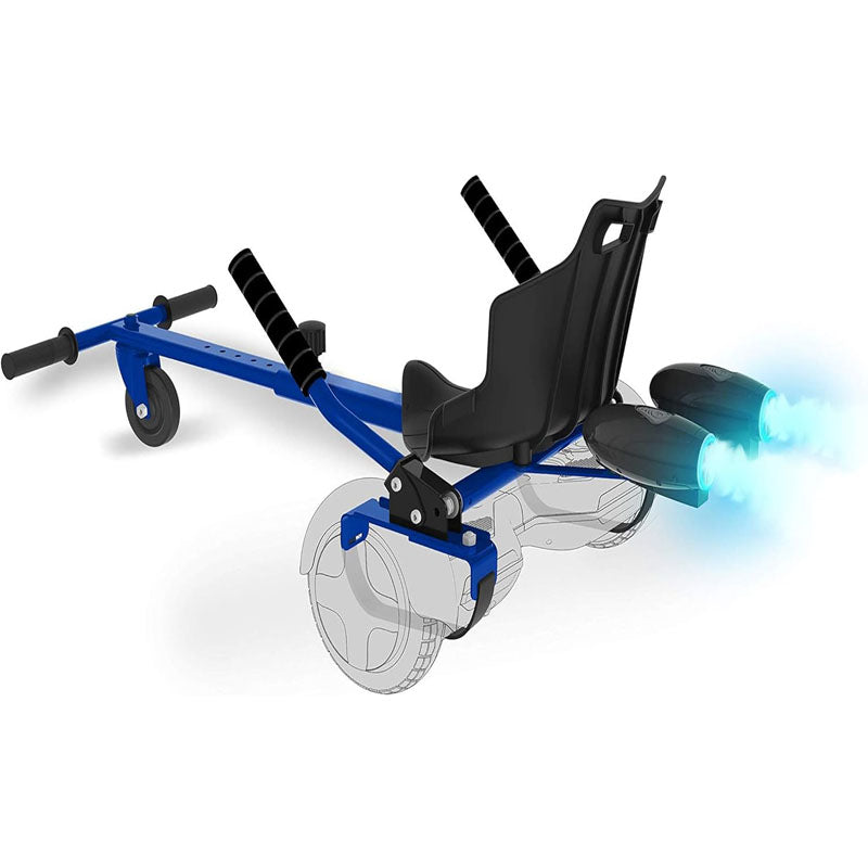 Hoverboard Seat Attachment Compatible with All 6.5" & 8" Hoverboards Hand-Operated Rear Wheel Control Adjustable Frame Easy Install