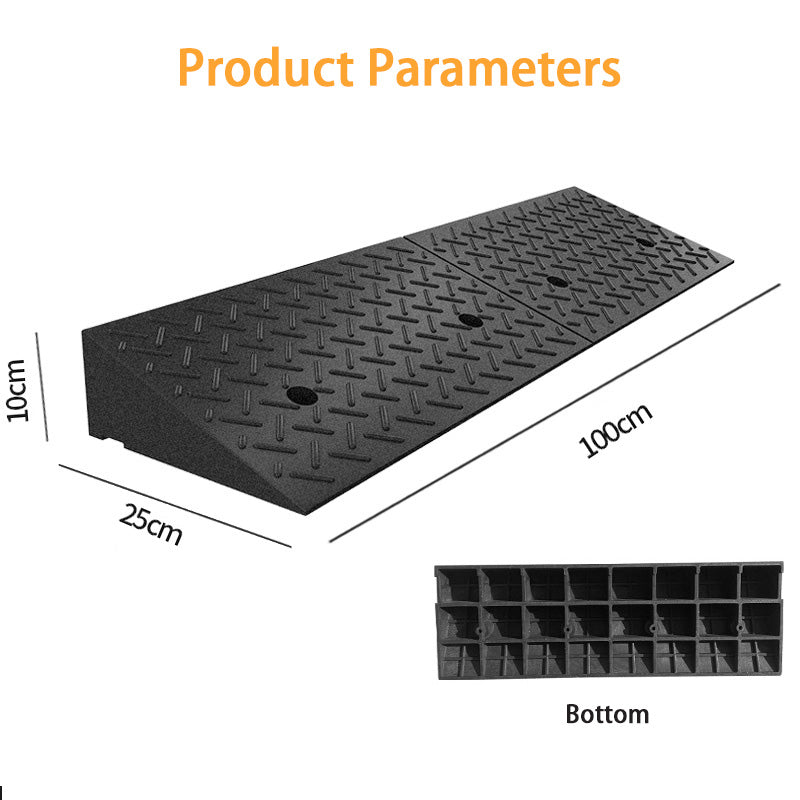 Step Mat, Sill Slope Pad, Road Tooth Rubber, Car Curb Slope, Household Uphill Mat, Climbing Pad, Speed Bump