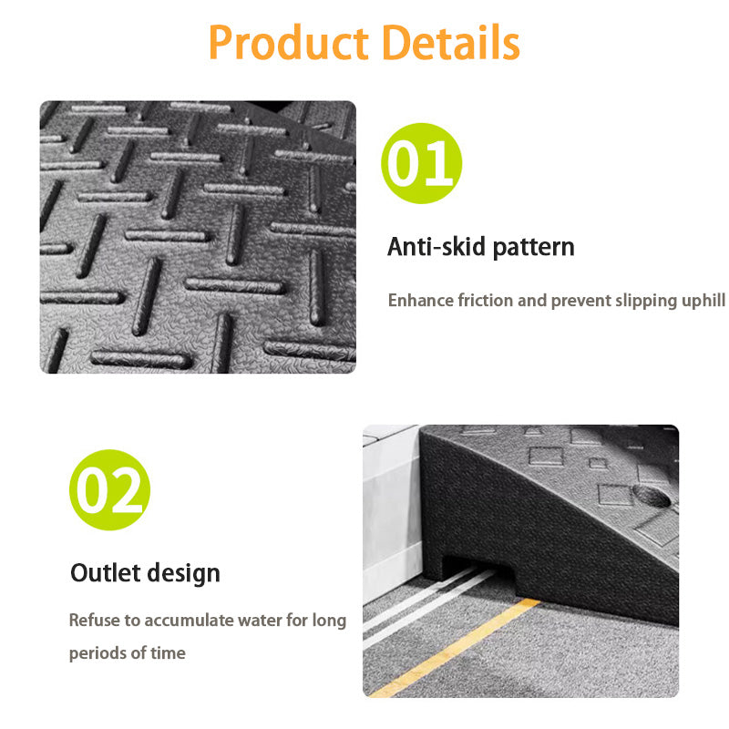 Step Mat, Sill Slope Pad, Road Tooth Rubber, Car Curb Slope, Household Uphill Mat, Climbing Pad, Speed Bump