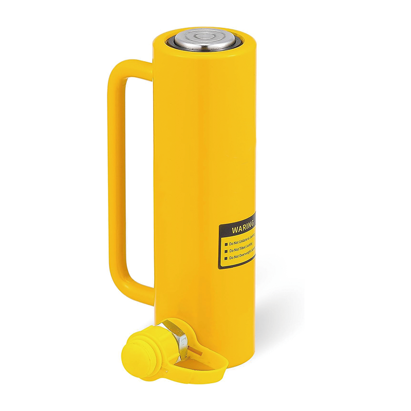 10 ton Hydraulic Cylinder Jack,6 Inch Stroke Portable Hydraulic Ram Industrial Lifting Jack,with Quick Connector Portable Hydraulic Solid Jack Hydraulic Lifting Cylinders