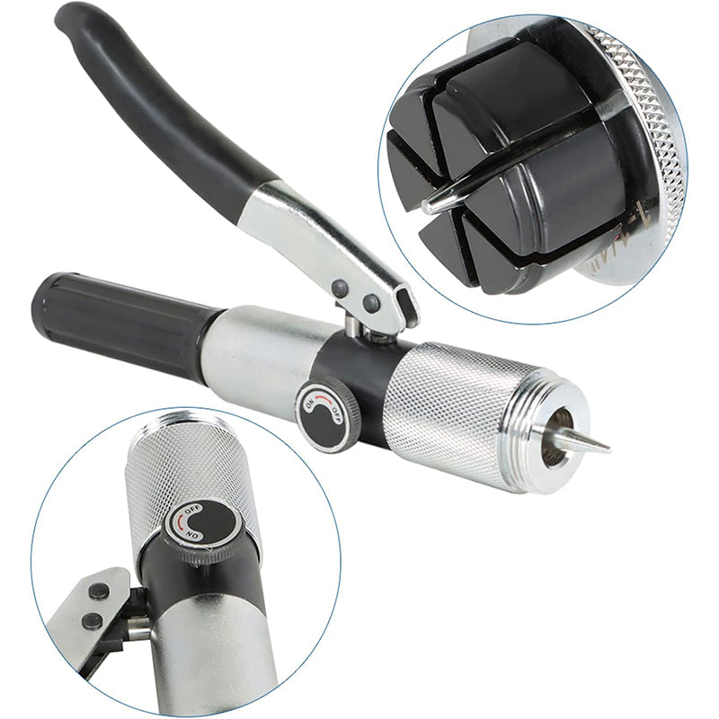 Hydraulic Tube Expander Tool HVAC Swaging Kit with Tube Cutter and 11 Tube Expander Head 3/8, 1/2, 5/8, 3/4, 7/8, 1, 1-1/8, 1-1/4, 1-3/8, 1-1/2, 1-5/8 Inch