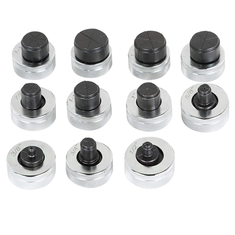 Hydraulic Tube Expander Tool HVAC Swaging Kit with Tube Cutter and 11 Tube Expander Head 3/8, 1/2, 5/8, 3/4, 7/8, 1, 1-1/8, 1-1/4, 1-3/8, 1-1/2, 1-5/8 Inch