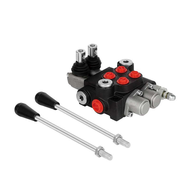 Hydraulic Flow Control Valve 2 Spool 11 GPM,Tractor Loader W/Joystick Small Tractors/Tanks Loaders Log Splitters 3600 PSI