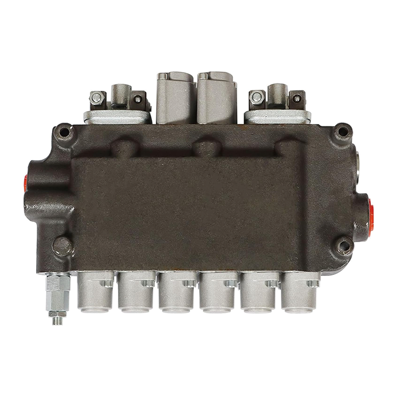 6 Spool 21 GPM Hydraulic Control Valve,Hydraulic Valve Double Acting Valve, with 2 Joystick,Controls for Tractors Loaders Tanks