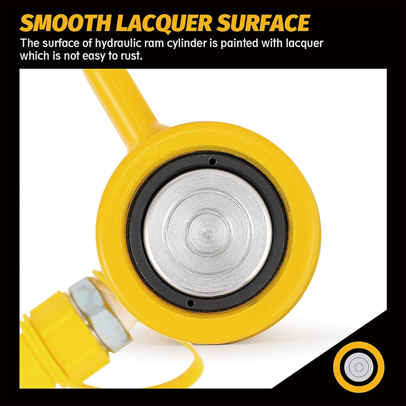 10 ton Hydraulic Cylinder Jack,6 Inch Stroke Portable Hydraulic Ram Industrial Lifting Jack,with Quick Connector Portable Hydraulic Solid Jack Hydraulic Lifting Cylinders