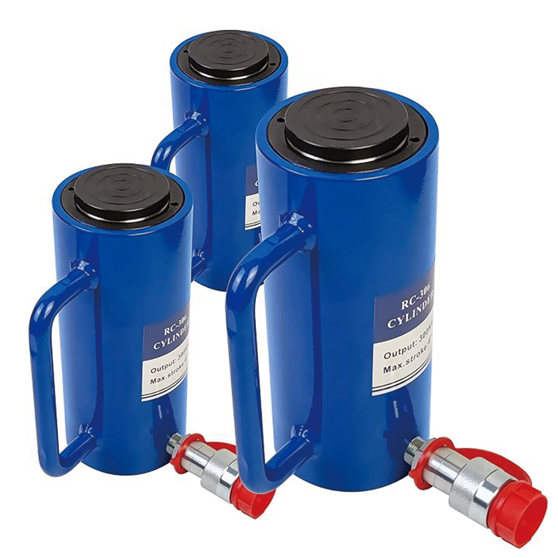 Hydraulic Cylinder Jack,20 Ton Hydraulic Cylinder Ram Single Acting 6" Inch Stroke,Portable Hydraulic Solid Jack Hydraulic Lifting Cylinders