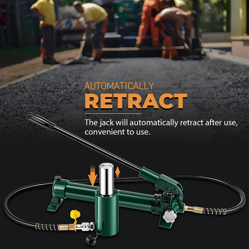20 ton Hydraulic Cylinder Jack,100mm Max Stroke Hydraulic Lifting Cylinder Single Acting Power Jack Small Portable Retract Automatically Only a Jack