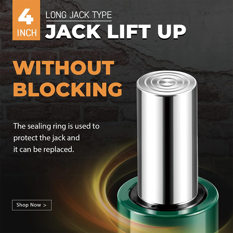 20 ton Hydraulic Cylinder Jack,100mm Max Stroke Hydraulic Lifting Cylinder Single Acting Power Jack Small Portable Retract Automatically Only a Jack