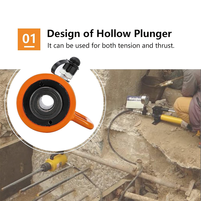 30T 4 Inch Hydraulic Cylinder Jack,Stroke Single Acting Hydraulic Cylinder,Hydraulic Solid Jack Industrial Lifting Jack Ram for Machinery Shipbuilding