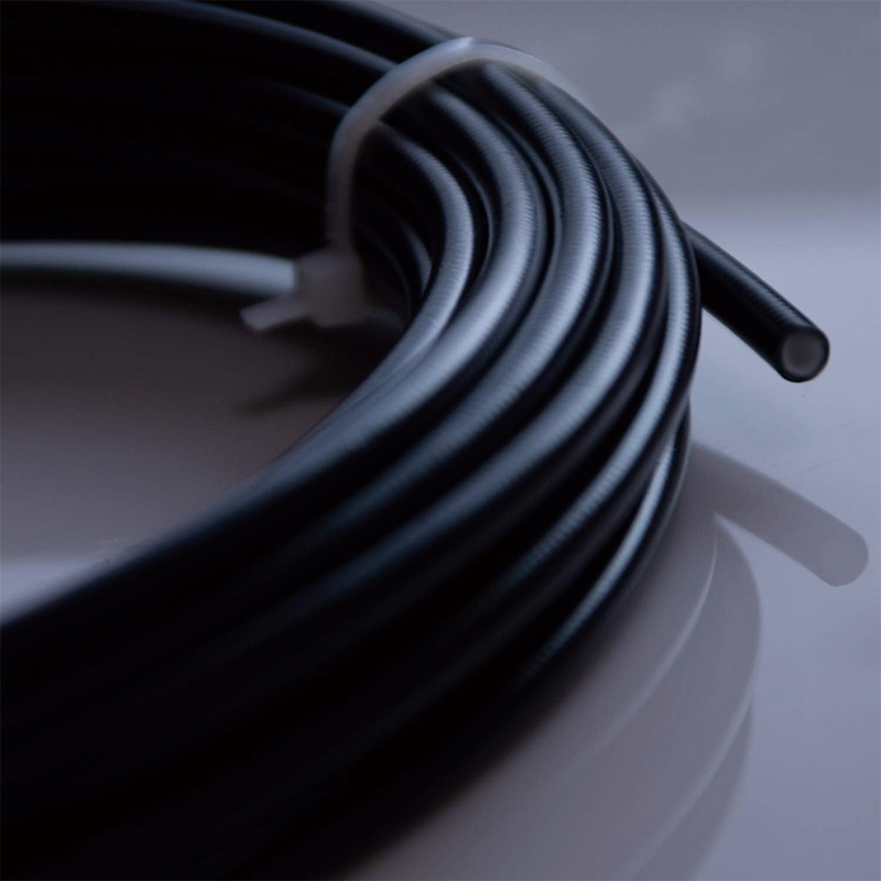 Hydraulic Hose with 2 High-Tensile Steel Wire Braid,1/4 inch x 50 ft,Bulk Hydraulic Hose -40°C to 100°C,Hydraulic Oil Flexible Hose