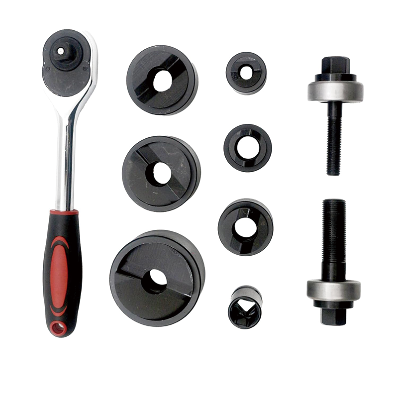 Hydraulic Knockout Punch Driver Kit 1/2 to 2 inch , Knockout Electrical Conduit Hole Cutter Sets